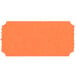 A rectangular orange Carnival King paper ticket with "Admit One" in orange and white.