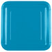 Creative Converting 463040 9" Turquoise Blue Square Paper Plate - 180/Case Main Thumbnail 2