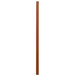 A brown rectangular wooden post with a white background.