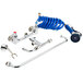 A T&S pet grooming faucet hose kit with blue and aluminum parts.