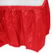 Creative Converting 10052 14' x 29" Classic Red Plastic Table Skirt Main Thumbnail 2