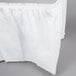 Creative Converting 010047C 14' x 29" White Plastic Table Skirt Main Thumbnail 2