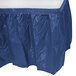 Creative Converting 10036 14' x 29" Navy Blue Plastic Table Skirt Main Thumbnail 2