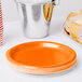 Creative Converting 79191B 7" Sunkissed Orange Paper Plate - 240/Case Main Thumbnail 3