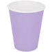 Creative Converting 56193B 9 oz. Luscious Lavender Purple Poly Paper Hot / Cold Cup - 240/Case Main Thumbnail 2