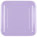 Creative Converting 463265 9" Luscious Lavender Purple Square Paper Plate - 180/Case Main Thumbnail 2