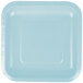 Creative Converting 453279 7" Pastel Blue Square Paper Plate - 180/Case Main Thumbnail 2