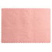 Choice 10" x 14" Dusty Rose Colored Paper Placemat with Scalloped Edge - 1000/Case Main Thumbnail 3