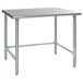 Eagle Group T3048STE 30" x 48" Open Base Stainless Steel Commercial Work Table Main Thumbnail 2