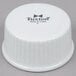 A white plastic lid with the word Tuxton on it.