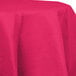 Creative Converting 923277 82" Hot Magenta Pink OctyRound Tissue / Poly Table Cover - 12/Case Main Thumbnail 2