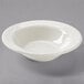 Tuxton YED-063 Monterey 6.5 oz. Eggshell Embossed Rim China Grapefruit Bowl / Dish - 36/Case Main Thumbnail 3