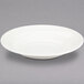 Choice 16 oz. Ivory (American White) Wide Rim Rolled Edge Stoneware Pasta Bowl - 12/Case Main Thumbnail 3