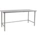 Eagle Group T3672STEM 36" x 72" Open Base Stainless Steel Commercial Work Table Main Thumbnail 1