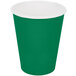 Creative Converting 56112B 9 oz. Emerald Green Poly Paper Hot / Cold Cup - 240/Case Main Thumbnail 2