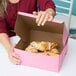 10" x 10" x 4" Pink Cake / Bakery Box - 100/Bundle Main Thumbnail 1