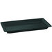 A black rectangular Tablecraft tray with a green speckled edge.
