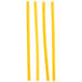 Bedford Industries Inc. 4" Yellow Laminated Bag Twist Ties - 2000/Box Main Thumbnail 3