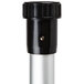 A black and silver ProTeam vacuum wand with a black cap on the end.