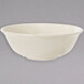 A white bowl with a speckled rim.