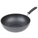 Vollrath 59950 11" SteelCoat x3 Non-Stick Carbon Steel Induction Stir Fry Pan with TriVent Silicone Handle Main Thumbnail 2