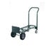 Harper DTT18648A 2-Position 800 lb. Convertible Hand / Platform Truck with 10" x 2" Solid Rubber Wheels and 5" Urethane Casters Main Thumbnail 2