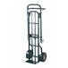 Harper DTT18648A 2-Position 800 lb. Convertible Hand / Platform Truck with 10" x 2" Solid Rubber Wheels and 5" Urethane Casters Main Thumbnail 1