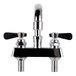 Deck Mount Faucet with 12" Swing Nozzle, 4" Centers, and Lever Handles Main Thumbnail 1