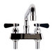 Deck Mount Faucet with 12" Swing Nozzle, 4" Centers, and Lever Handles Main Thumbnail 2