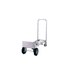 A close-up of the Harper Senior Aluminum Hand Truck with pneumatic wheels.