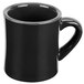 A black CAC Venice Hartford mug with a handle.