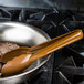 Mercer Culinary M35100BR Hell's Tools® 9 1/2" Brown High Temperature Plastic Tongs Main Thumbnail 1