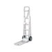 A silver Harper hand truck with loop handle and solid rubber wheels.