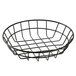 American Metalcraft WIB80 Black Round Wire Basket - 8" x 2" Main Thumbnail 2