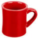 A red CAC Venice Hartford coffee mug with a handle.