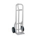 A silver Harper hand truck with black rubber wheels.