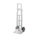 A silver Harper hand truck with solid rubber wheels.