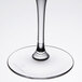 The clear stem of a Chef & Sommelier Pro Wine Tasting Glass on a white background.