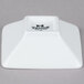 Tuxton BPB-065P 6.5 oz. Porcelain White Mini Footed Square China Bowl - 24/Case Main Thumbnail 4