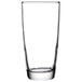 An Arcoroc Excalibur beverage glass with a clear bottom.