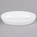 Tuxton BPK-240 24 oz. Porcelain White Oval China Baker - 12/Case Main Thumbnail 3