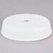 CAC ODP-6 34 oz. White Oval Deep Dish Porcelain Serving Platter - 24/Case Main Thumbnail 5