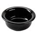 A black Tuxton china bowl.