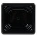 A black square Vollrath Super Pan with a white circle in the middle.