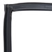 A black rectangular True magnetic door gasket with black and white rubber corners.