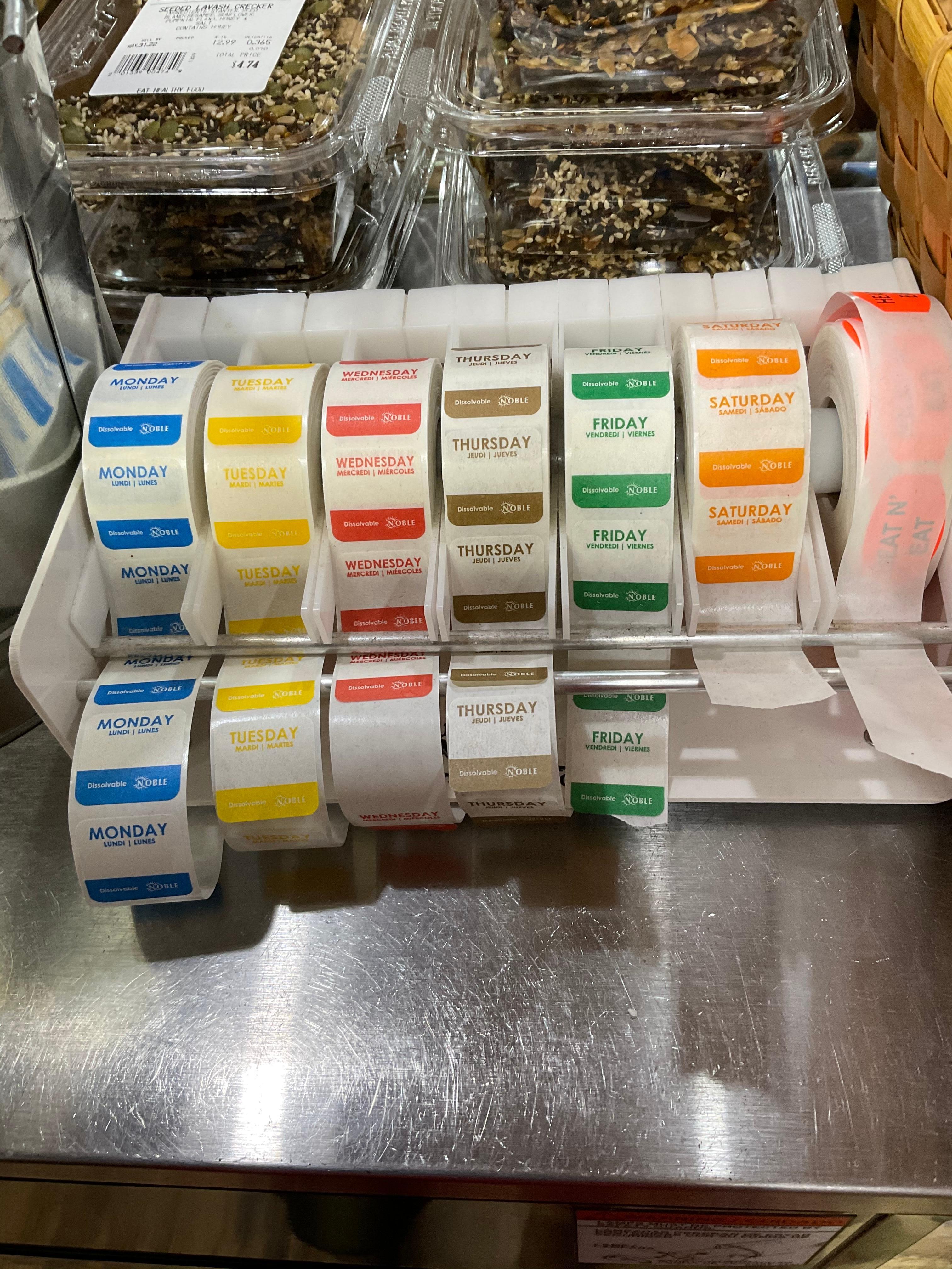 bright and beautiful stickers that are very useful for kitchen production. Convenient packaging makes it easy to use. I recommend!