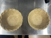 Crusts using hydraulic pie press