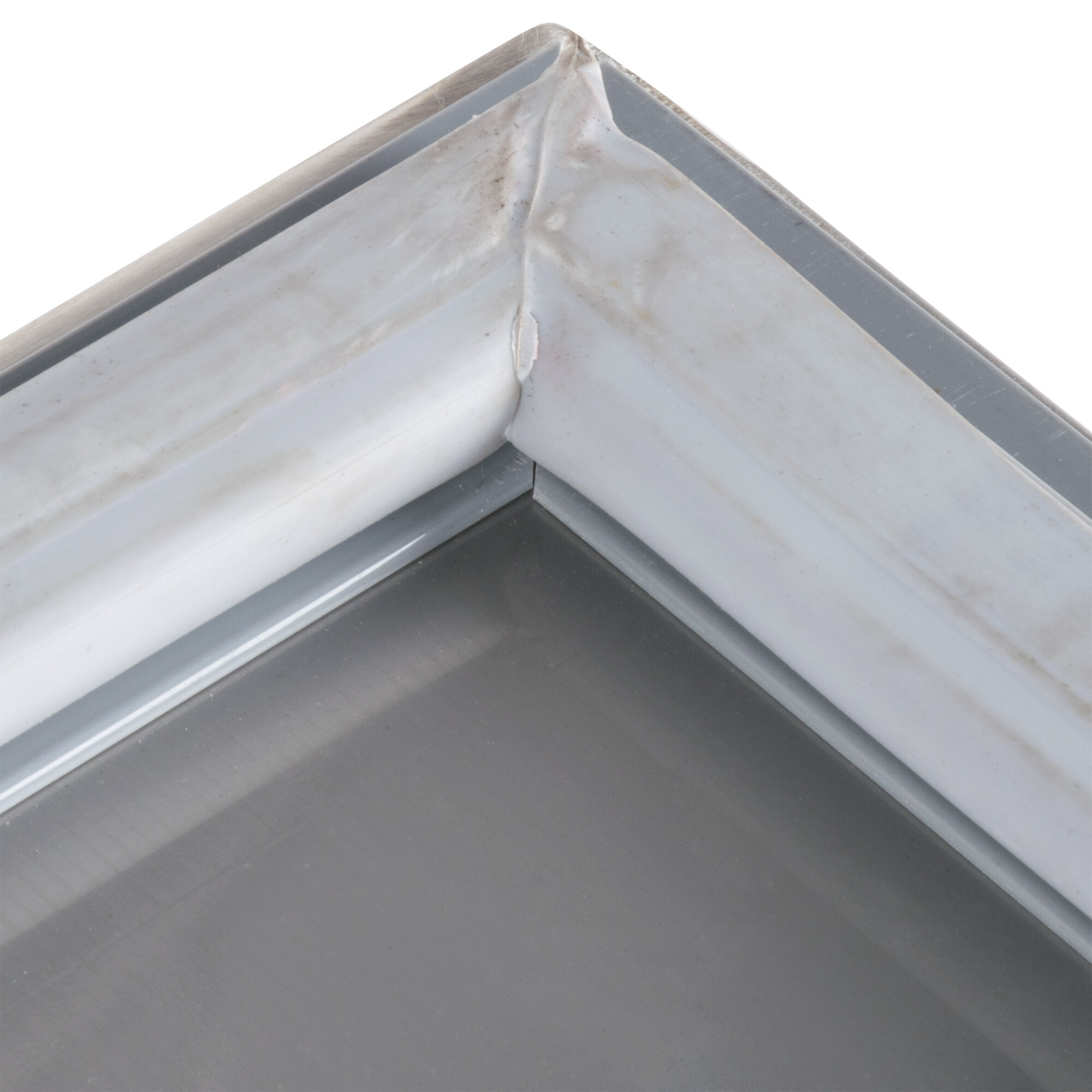 The left hinged door for Avantco refrigeration equipment with a silver handle.