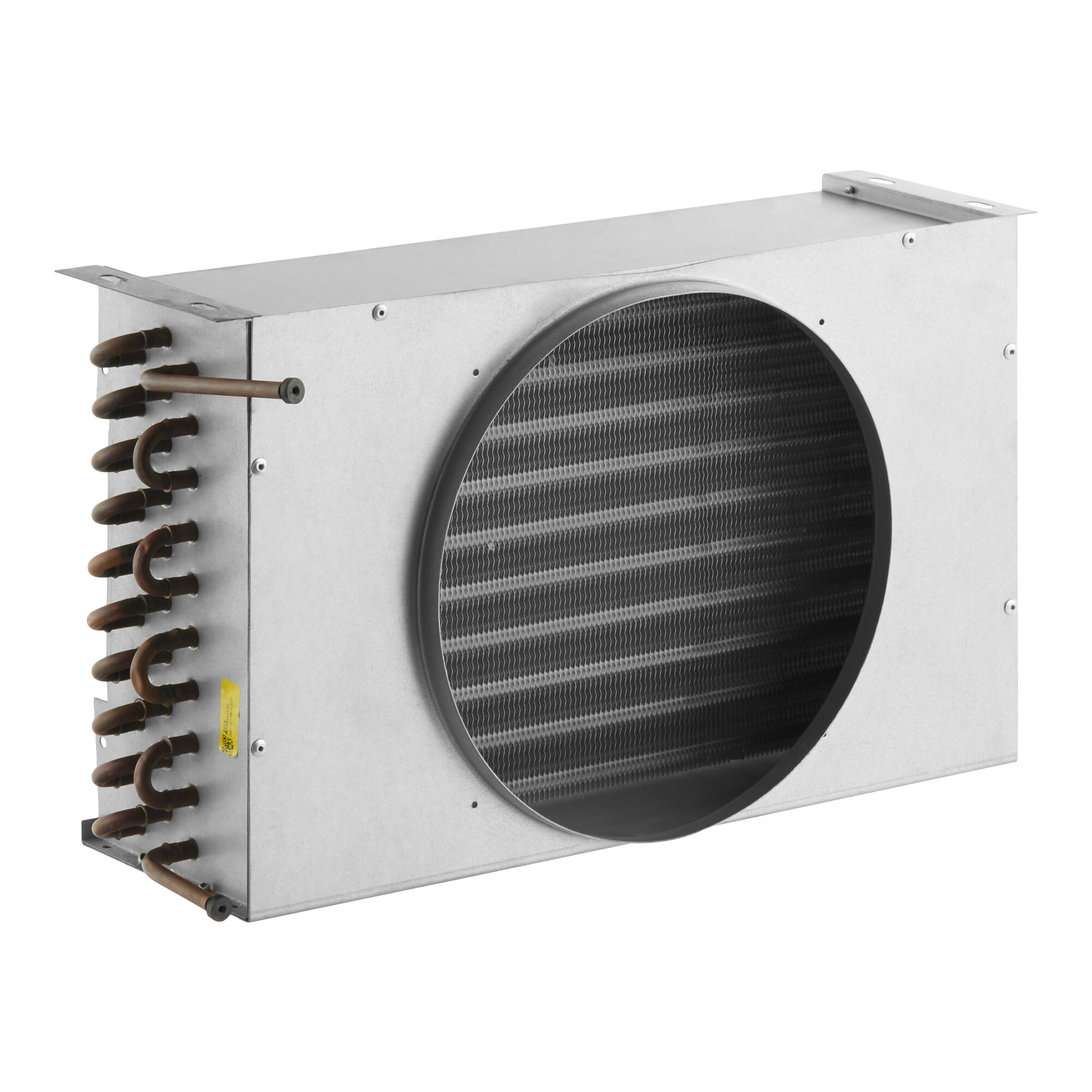 A metal condenser coil unit designed for use with select Avantco SS-2, SS-3, and GDC40 refrigeration models.