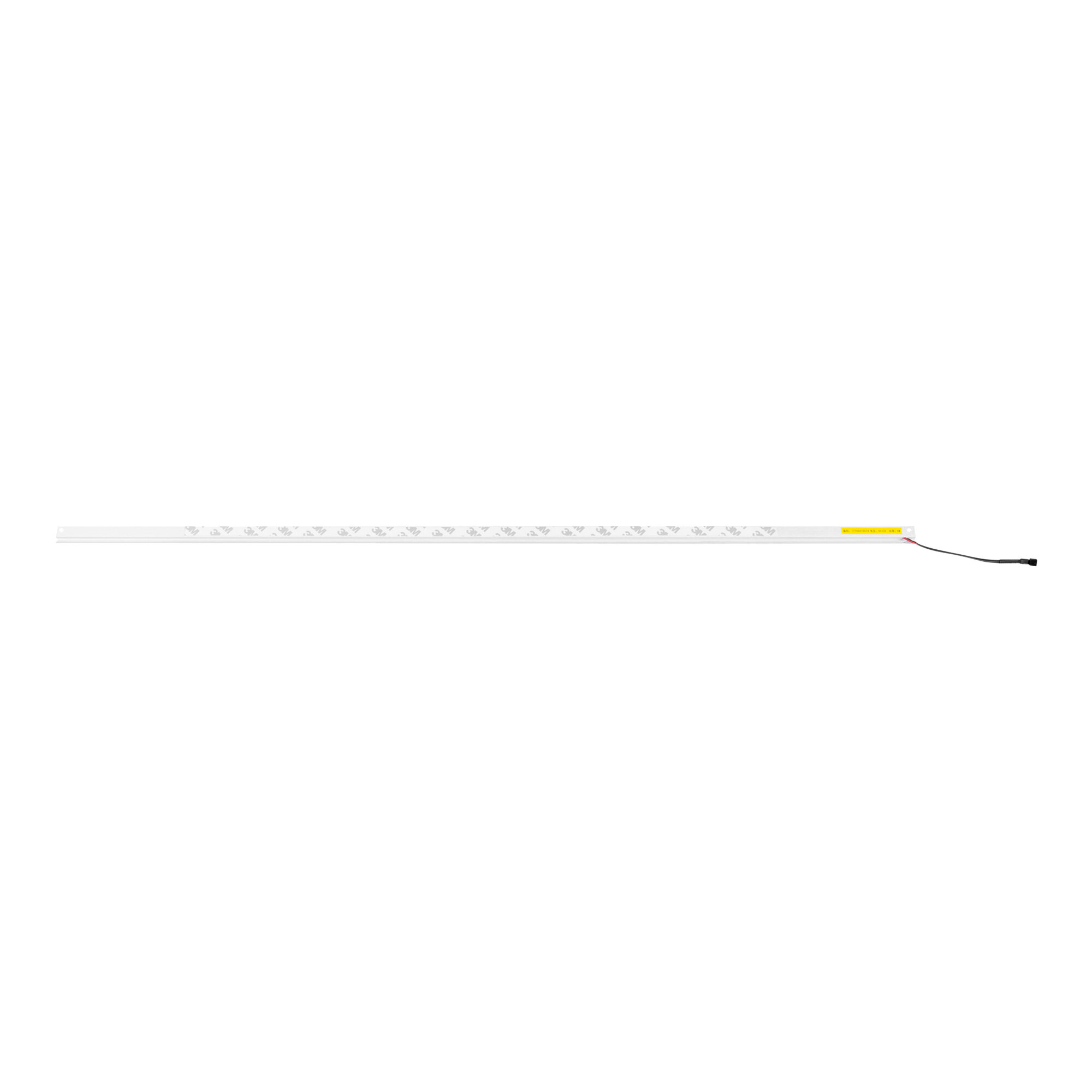 A long, narrow 39 3/8-inch 6 watt LED outside light bulb with a white casing and attached wiring.